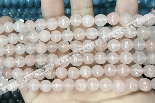 CCN5677 15 inches 8mm faceted round candy jade beads