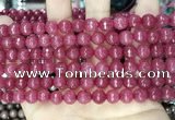 CCN5726 15 inches 8mm faceted round candy jade beads