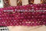 CCN5731 15 inches 8mm faceted round candy jade beads