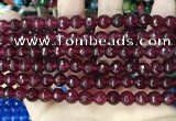 CCN5733 15 inches 8mm faceted round candy jade beads