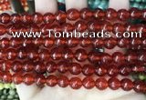 CCN5735 15 inches 8mm faceted round candy jade beads