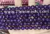 CCN5737 15 inches 8mm faceted round candy jade beads