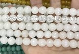 CCN5760 15 inches 10mm faceted round candy jade beads