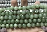 CCN5778 15 inches 10mm faceted round candy jade beads