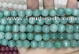 CCN5786 15 inches 10mm faceted round candy jade beads