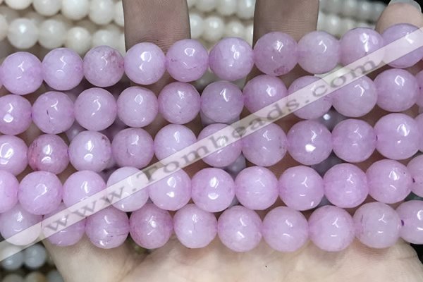 CCN5796 15 inches 10mm faceted round candy jade beads