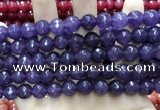 CCN5799 15 inches 10mm faceted round candy jade beads