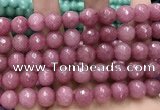 CCN5803 15 inches 10mm faceted round candy jade beads