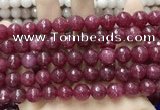 CCN5804 15 inches 10mm faceted round candy jade beads