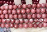 CCN5807 15 inches 10mm faceted round candy jade beads