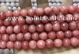 CCN5808 15 inches 10mm faceted round candy jade beads