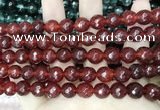 CCN5813 15 inches 10mm faceted round candy jade beads