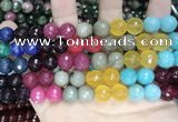 CCN5819 15 inches 10mm faceted round candy jade beads