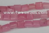 CCN586 15.5 inches 8*8mm square candy jade beads wholesale