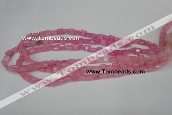 CCN586 15.5 inches 8*8mm square candy jade beads wholesale