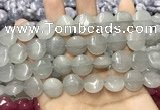 CCN5860 15 inches 15mm flat round candy jade beads Wholesale