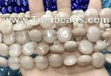 CCN5863 15 inches 15mm flat round candy jade beads Wholesale