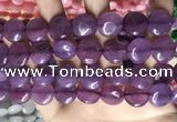 CCN5874 15 inches 15mm flat round candy jade beads Wholesale