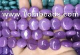 CCN5876 15 inches 15mm flat round candy jade beads Wholesale