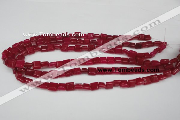 CCN588 15.5 inches 8*8mm square candy jade beads wholesale