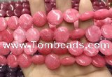 CCN5881 15 inches 15mm flat round candy jade beads Wholesale