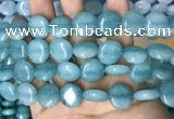 CCN5889 15 inches 15mm flat round candy jade beads Wholesale