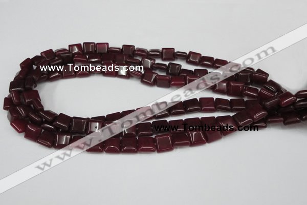 CCN589 15.5 inches 10*10mm square candy jade beads wholesale