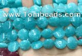 CCN5895 15 inches 15mm flat round candy jade beads Wholesale