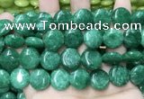 CCN5908 15 inches 15mm flat round candy jade beads Wholesale