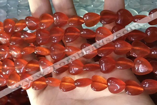 CCN5935 15 inches 12*12mm heart candy jade beads Wholesale