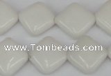 CCN595 15.5 inches 15*15mm diamond candy jade beads wholesale