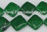 CCN600 15.5 inches 15*15mm diamond candy jade beads wholesale