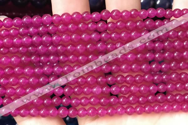 CCN6030 15.5 inches 4mm round candy jade beads Wholesale