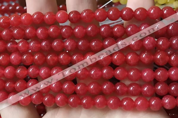 CCN6060 15.5 inches 6mm round candy jade beads Wholesale