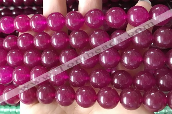 CCN6075 15.5 inches 12mm round candy jade beads Wholesale