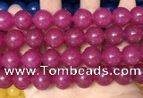 CCN6184 15.5 inches 14mm round candy jade beads Wholesale