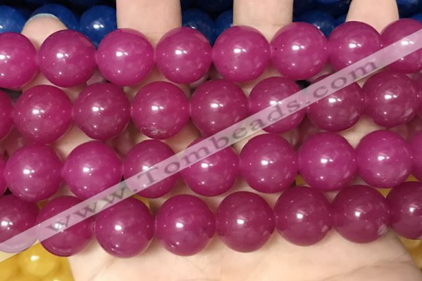 CCN6184 15.5 inches 14mm round candy jade beads Wholesale