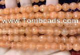 CCN6308 15.5 inches 8mm faceted round candy jade beads Wholesale