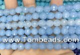 CCN6312 15.5 inches 8mm faceted round candy jade beads Wholesale