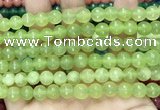 CCN6322 15.5 inches 8mm faceted round candy jade beads Wholesale