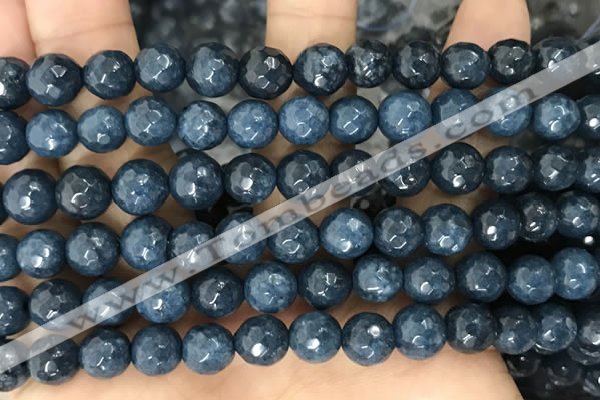 CCN6343 6mm, 8mm, 10mm, 12mm & 14mm faceted round candy jade beads