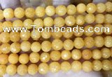 CCN6344 6mm, 8mm, 10mm, 12mm & 14mm faceted round candy jade beads