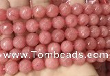 CCN6345 6mm, 8mm, 10mm, 12mm & 14mm faceted round candy jade beads