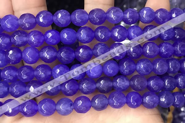 CCN6356 6mm, 8mm, 10mm, 12mm & 14mm faceted round candy jade beads