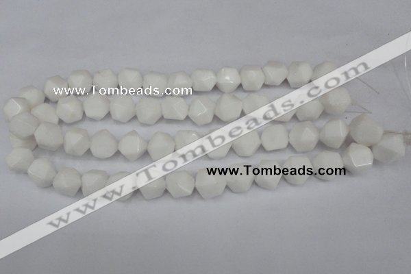 CCN660 15.5 inches 15*15mm faceted nuggets candy jade beads