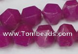 CCN665 15.5 inches 15*15mm faceted nuggets candy jade beads