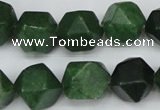 CCN667 15.5 inches 15*15mm faceted nuggets candy jade beads