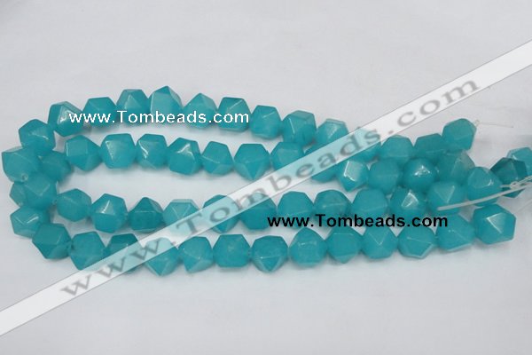 CCN668 15.5 inches 15*15mm faceted nuggets candy jade beads