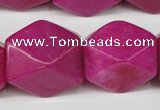 CCN672 15.5 inches 18*25mm faceted nuggets candy jade beads