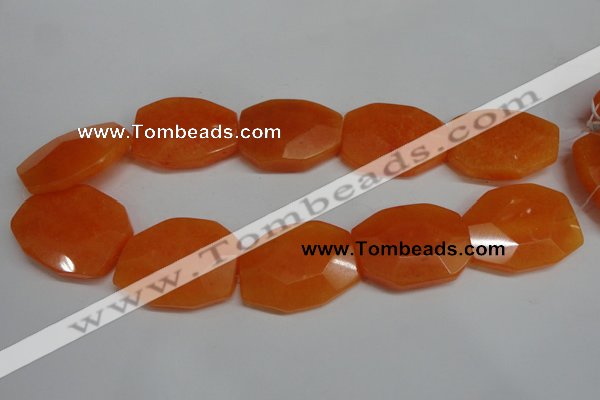 CCN696 15.5 inches 30*40mm faceted octagonal candy jade beads